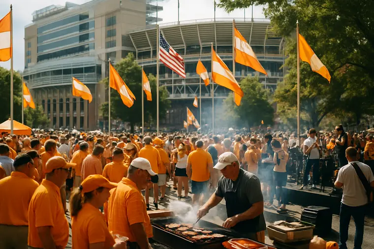 Large college football crowd filling stadium seats before kickoff
