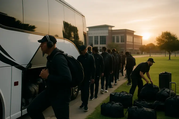 Prairie View A&M football team traveling for a late-season conference game